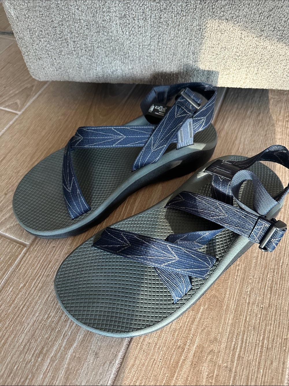 Chaco’s Z 1 Adjustable Strap Navy/Gray Sandals